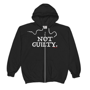 "Not Guilty" Zip Hoodie